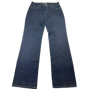 Cabi Jeans Women's 12 Blue Denim Cotton Stretch 5-Pockets Mid-Rise Flare Leg